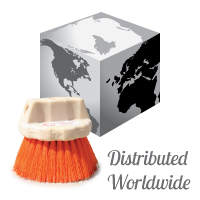 worldwide distribution of orange-crete brushes